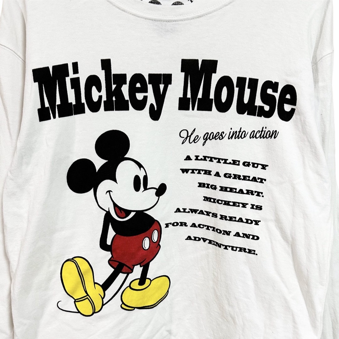 Disney(ディズニー)の古着 "Disney" フロントプリント ロング Tシャツ メンズのトップス(Tシャツ/カットソー(七分/長袖))の商品写真