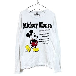 Disney - 古着 "Disney" フロントプリント ロング Tシャツ