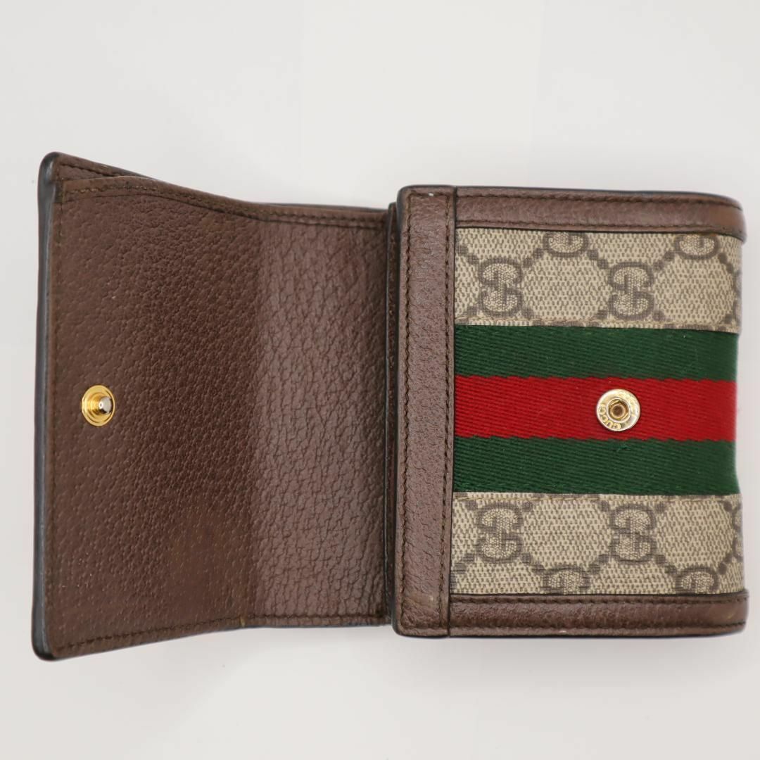 Gucci(グッチ)の【美品】グッチ オフィディア GGスプリーム 二つ折り財布 598662 レディースのファッション小物(財布)の商品写真