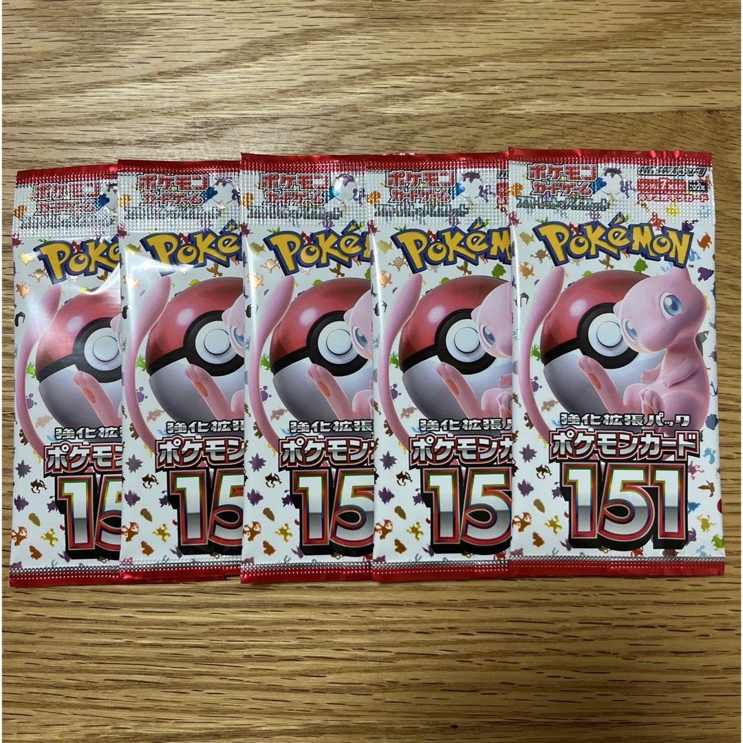 ポケモンカード　151   　5パック エンタメ/ホビーのトレーディングカード(Box/デッキ/パック)の商品写真