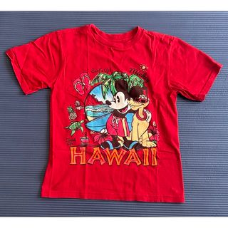 Disney - DisneyStore ハワイミッキー　半袖Tシャツ　S/120cm 赤　サーフ