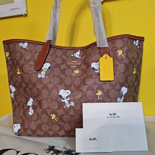 コーチ(COACH)のCOACH スヌーピー トートバッグ コーチ ウッドストック 新品 人気 可愛い(トートバッグ)