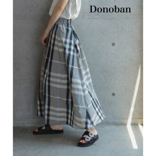 ドノバン(Donoban)のDONOBAN ドノバン　チェック　フレアスカート(ロングスカート)