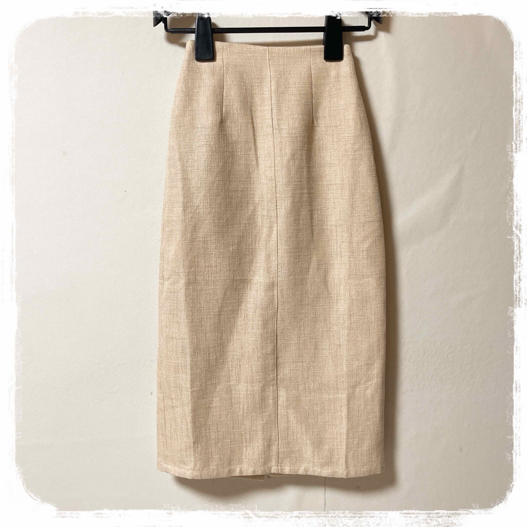 Re:EDIT(リエディ)の⭐️新品⭐️ Re:EDIT ♥ バックスリット ツイード風 ロングスカート レディースのスカート(ロングスカート)の商品写真