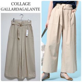 COLLAGE GALLARDAGALANTE - 【新品タグ付】COLLAGE GALLARDAGALANTEリネンワイドパンツ