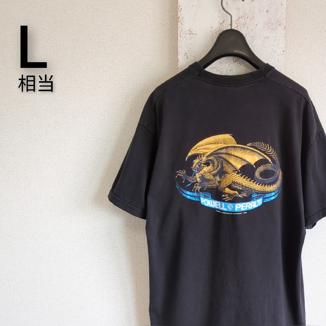 POWELL(パウエル)のPOWELL　パウエルペラルタ　Tシャツ　ブラック　RE-ISSUE L相当 メンズのトップス(Tシャツ/カットソー(半袖/袖なし))の商品写真