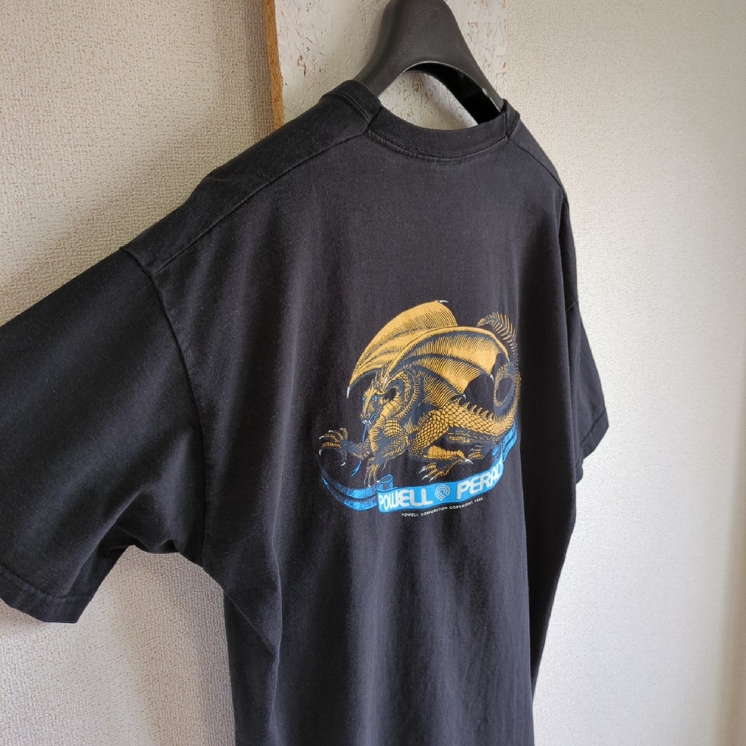 POWELL(パウエル)のPOWELL　パウエルペラルタ　Tシャツ　ブラック　RE-ISSUE L相当 メンズのトップス(Tシャツ/カットソー(半袖/袖なし))の商品写真