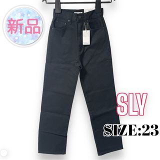 スライ(SLY)の⭐️新品⭐️ SLY ♥ ヴィンテージ感 ハイウエスト カラー ストレートデニム(デニム/ジーンズ)