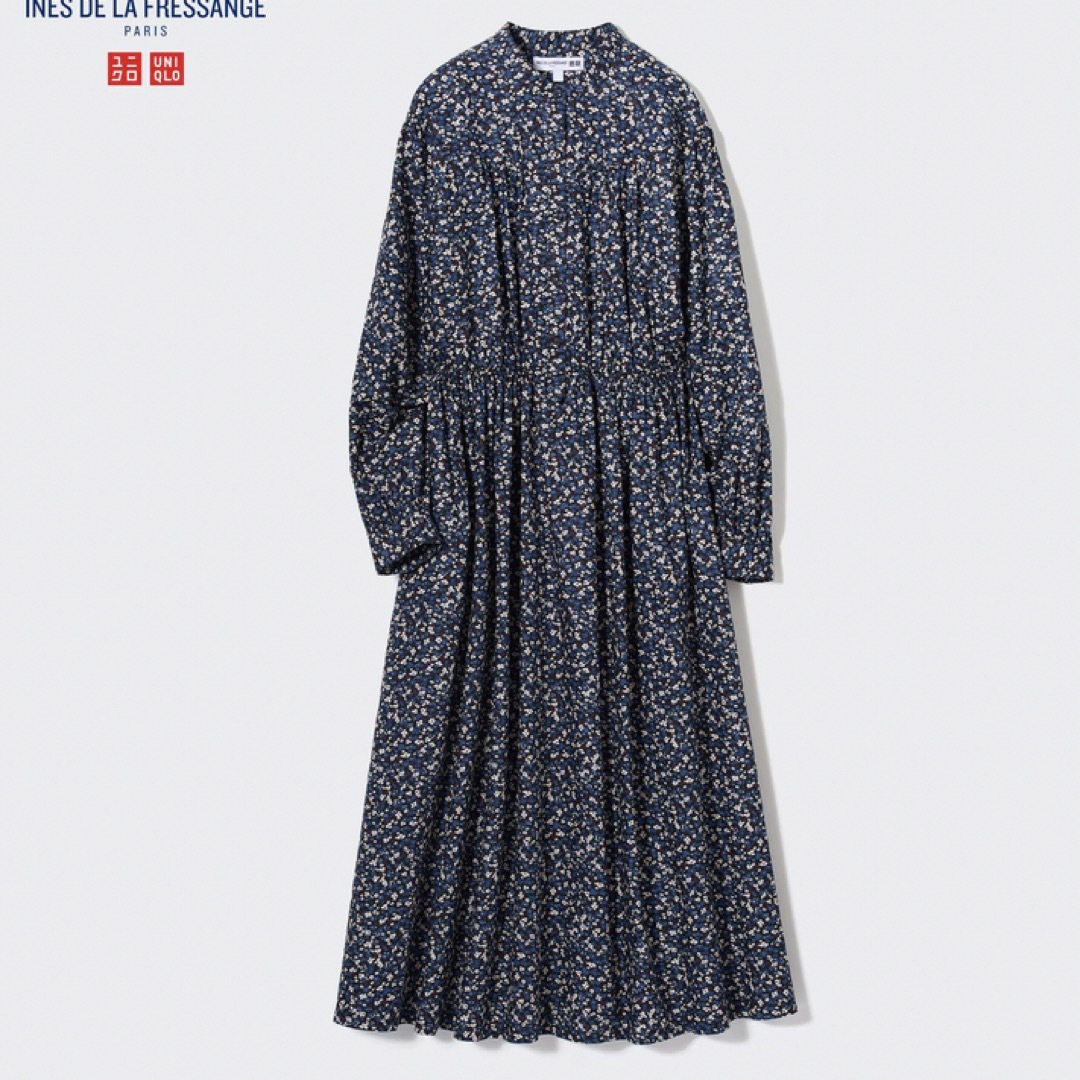 UNIQLO(ユニクロ)のイネス・ ユニクロコラボコットンツイルワンピース　L レディースのワンピース(ロングワンピース/マキシワンピース)の商品写真