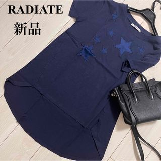 SCOT CLUB - RADIATE 新品　スターワッペン　Tシャツ　ネイビー　星柄　スター