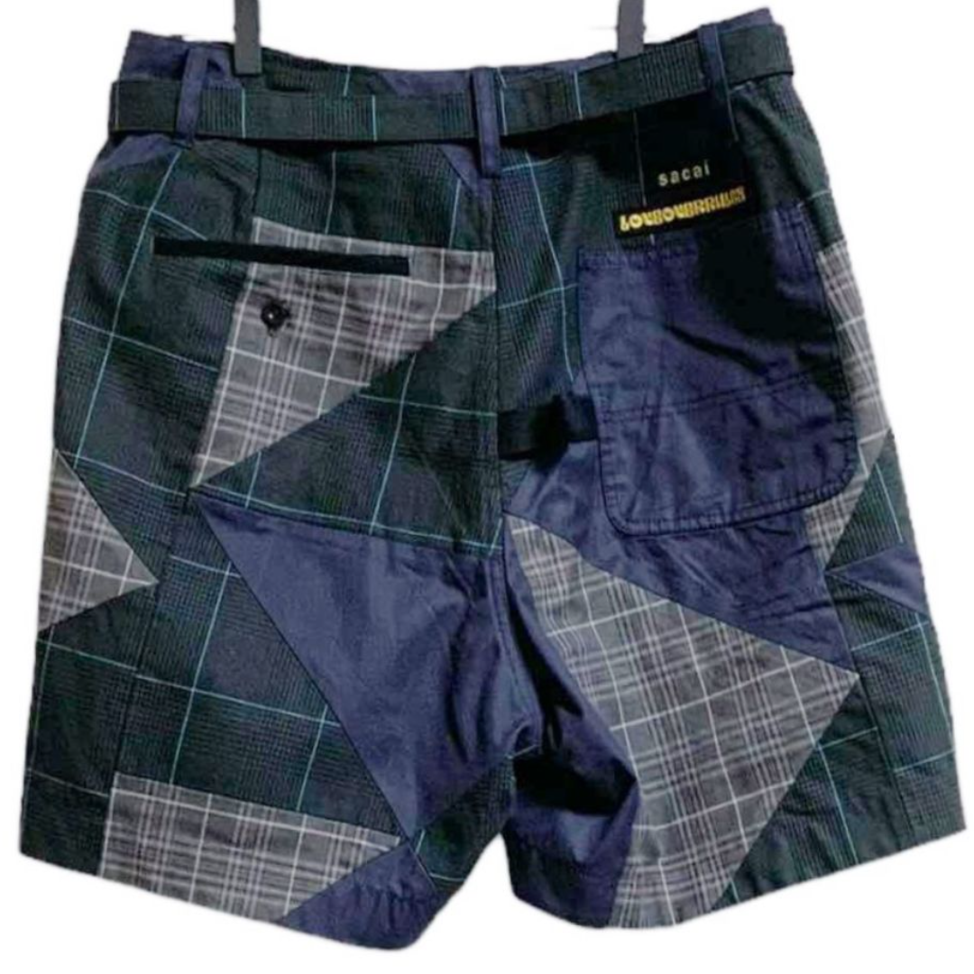 【sacai】21SS Checked Panelled Shorts メンズのパンツ(ショートパンツ)の商品写真