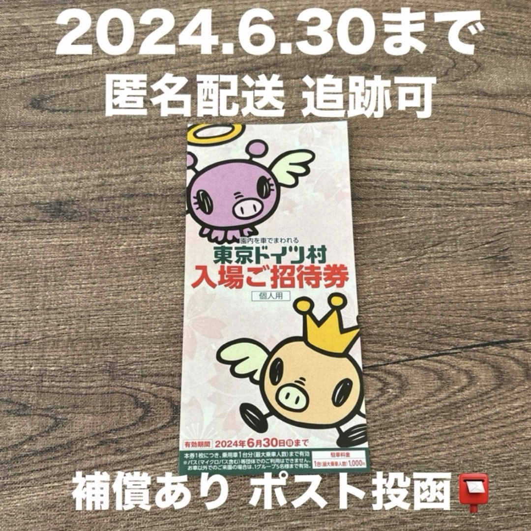 東京ドイツ村 チケット 入場 入園無料 招待券 2024.6.30まで チケットの施設利用券(遊園地/テーマパーク)の商品写真