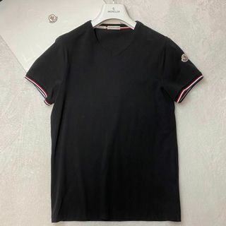 モンクレール(MONCLER)の未使用級✨モンクレール 半袖 tシャツ トリコロールライン ロゴワッペン 正規品(Tシャツ/カットソー(半袖/袖なし))