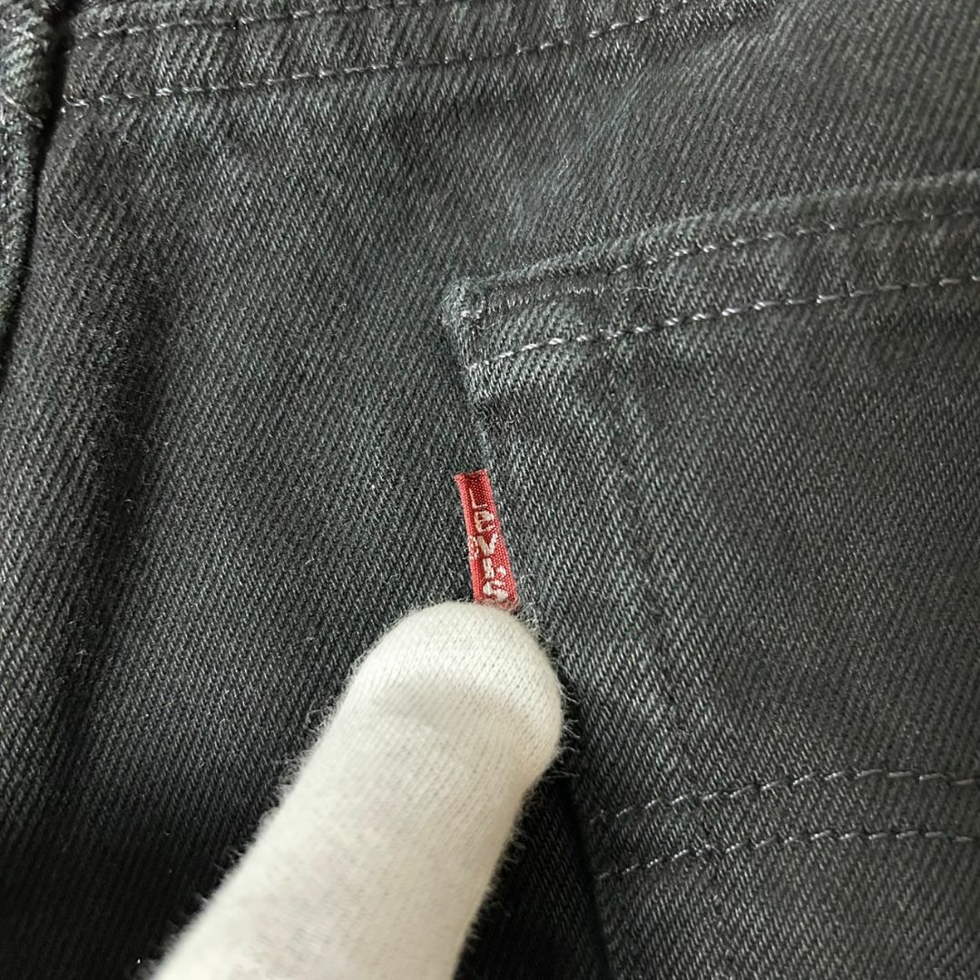 Levi's(リーバイス)の95年 USA製 Levi's 501 後染め ブラックデニムパンツ W30 メンズのパンツ(デニム/ジーンズ)の商品写真