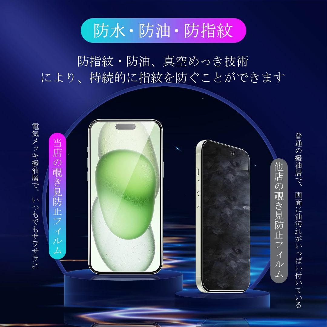 【人気商品】iPhone 15 Plus ガラスフイルム 6.7インチ 【1+1 スマホ/家電/カメラのスマホアクセサリー(その他)の商品写真