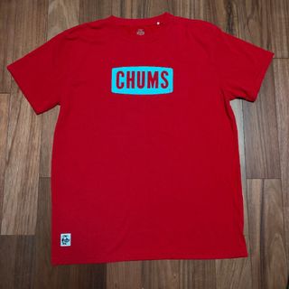 CHUMS - 美品！チャムス　シンプルロゴTシャツ　メンズ　ビッグサイズ