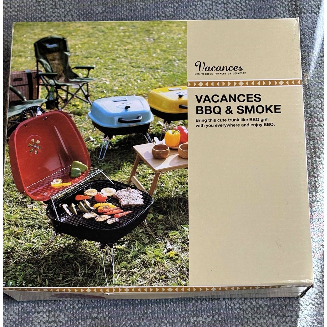 BBQグリル　スモーク&グリル　キャンプ　限定価格　新品未使用未開封　お買い得 スポーツ/アウトドアのアウトドア(ストーブ/コンロ)の商品写真