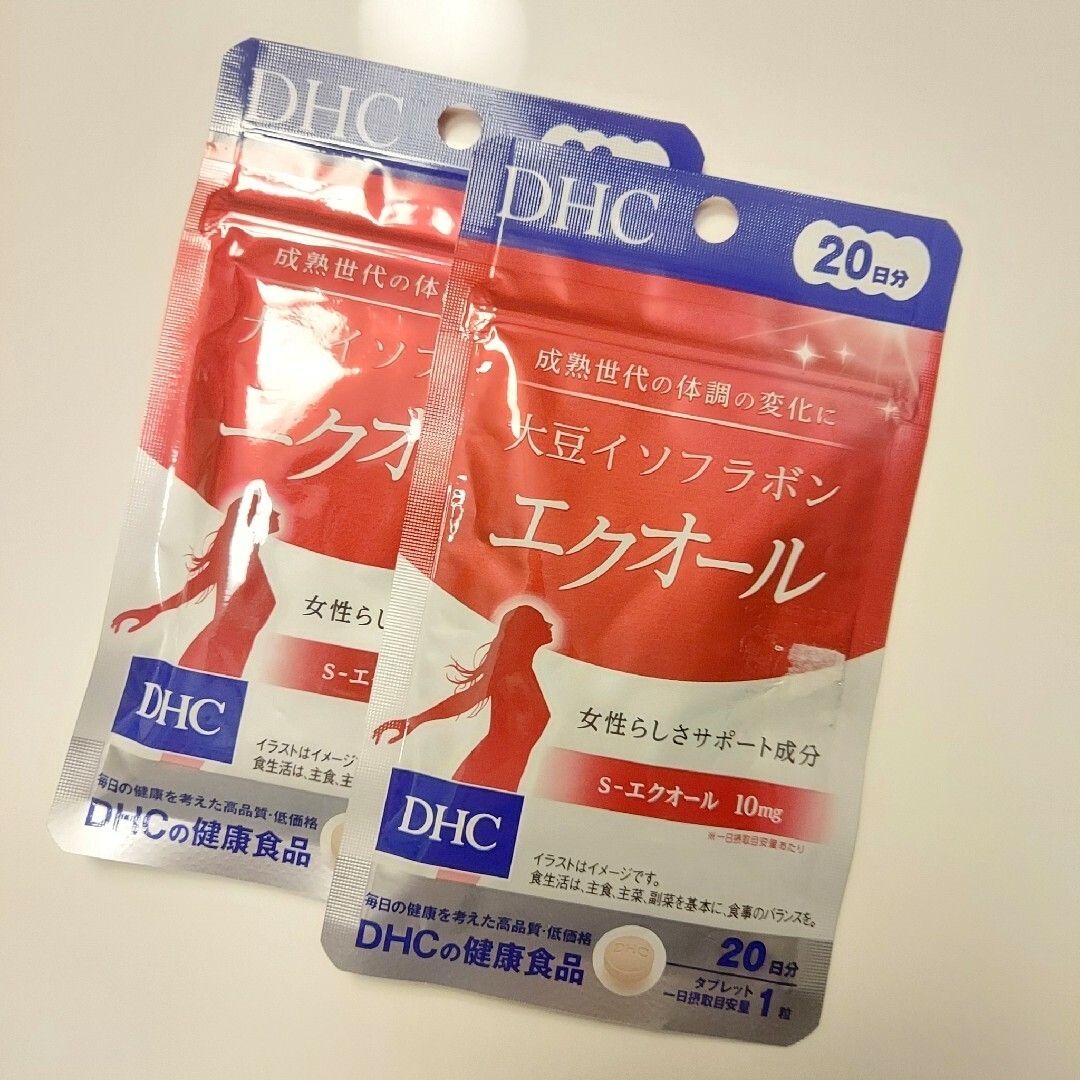 DHC(ディーエイチシー)のDHC 大豆イソフラボン エクオール 20日分×2個 コスメ/美容のダイエット(ダイエット食品)の商品写真