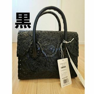 グレースコンチネンタル(GRACE CONTINENTAL)の【5/11特別値下げ】新品　カービングトライブス　バッグ　黒(ハンドバッグ)