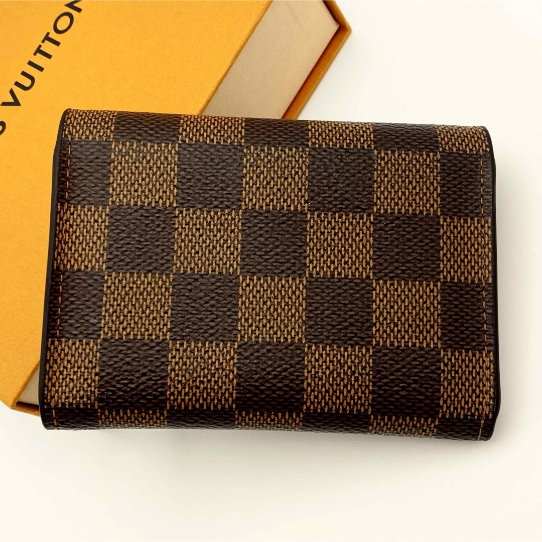 LOUIS VUITTON(ルイヴィトン)の【美品】ルイヴィトン◆ポルトモネ ロザリ◆ダミエ ローズバレリーヌ◆折り財布 レディースのファッション小物(財布)の商品写真