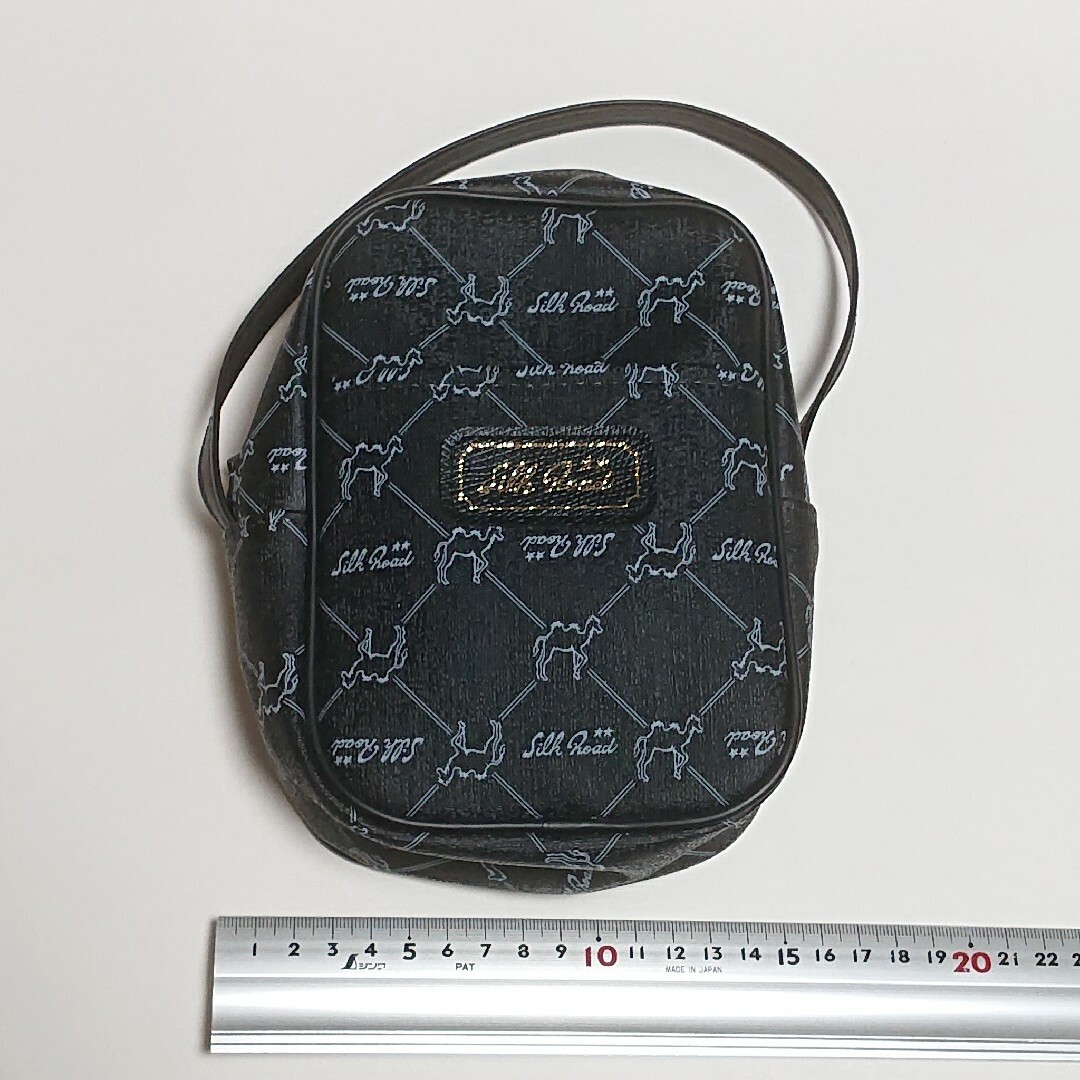 Silk Road バッグ 黒色 ブラック ミニバッグ 手提げ ハンドバッグ * レディースのバッグ(ハンドバッグ)の商品写真