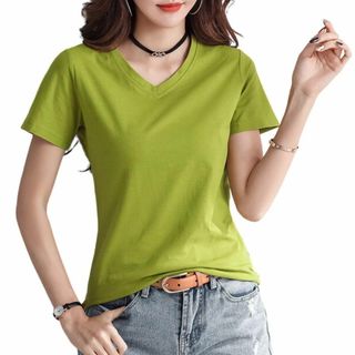 [ＬｉｕＹｕｉｌｌ] tシャツ レディース 半袖 カジュアル vネック 半袖tシ(その他)