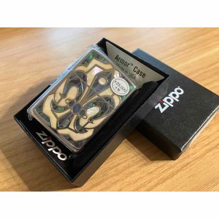 ジッポー(ZIPPO)のZIPPO アーマー ジッポー ライター シェルリリー 象嵌 喫煙具 正規品(タバコグッズ)