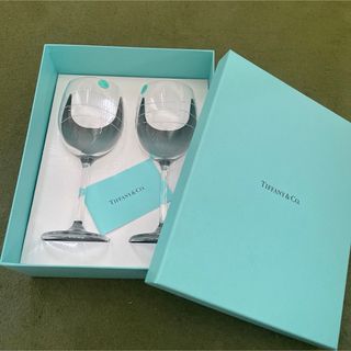 Tiffany & Co. - TIFFANY&CO ティファニー　カデンツ　ペア ワイングラス　　箱付き