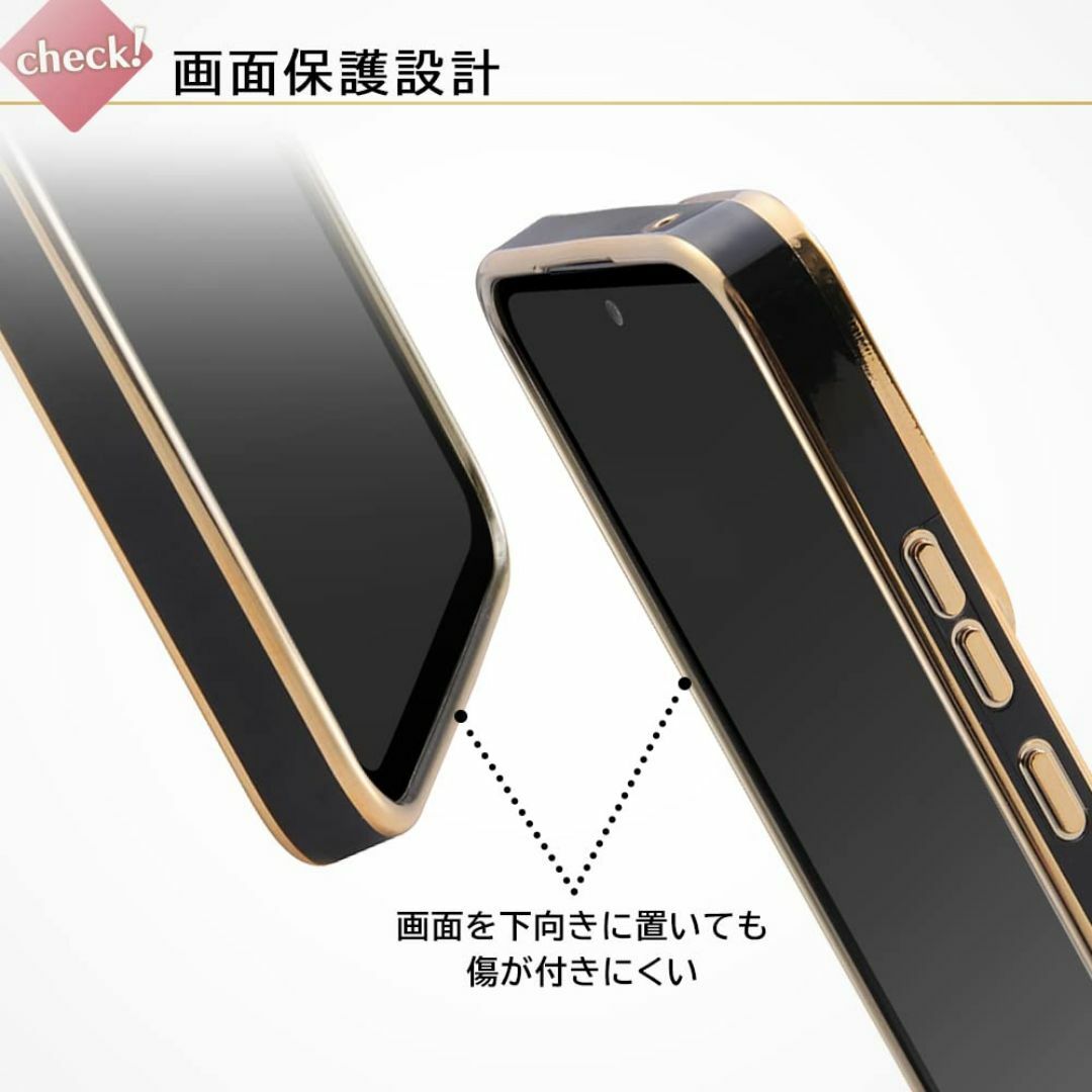 【色:ピンク/ゴールド_サイズ:GalaxyA545G_スタイル:クリア】デジタ スマホ/家電/カメラのスマホアクセサリー(その他)の商品写真