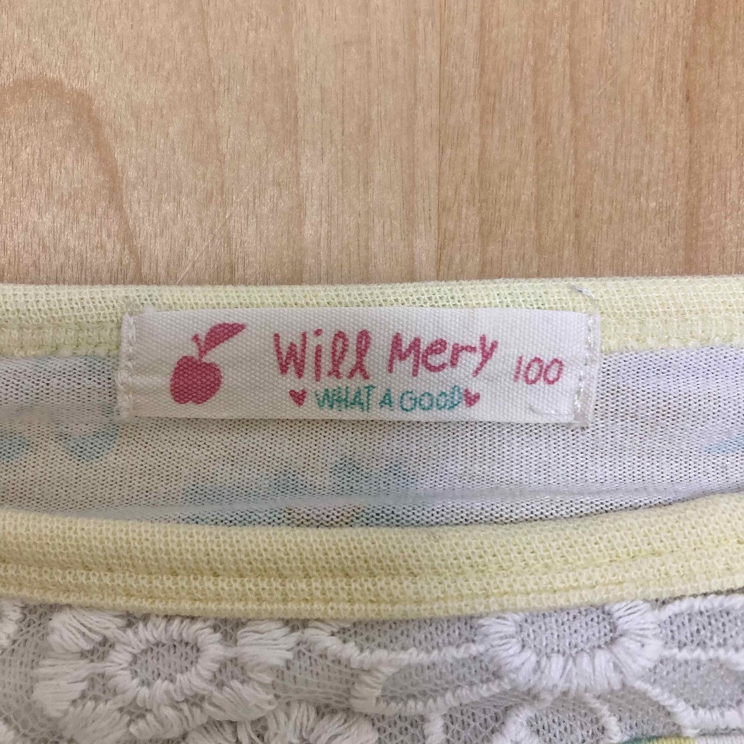 WILL MERY(ウィルメリー)のWill Mery ワンピース 100 キッズ/ベビー/マタニティのキッズ服女の子用(90cm~)(ワンピース)の商品写真