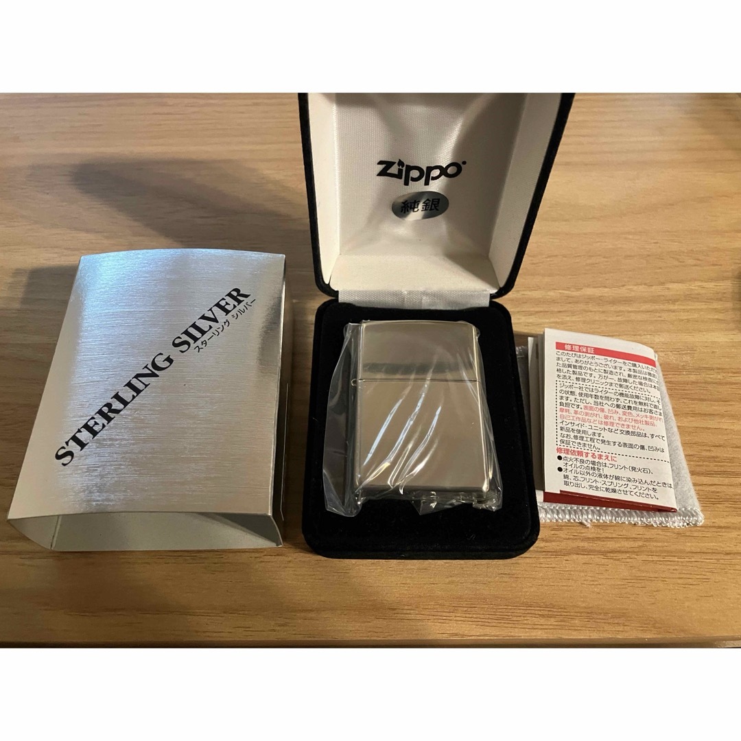 ZIPPO(ジッポー)のラスト! ZIPPO スターリング シルバー ジッポー ライター 純銀 正規品 メンズのファッション小物(タバコグッズ)の商品写真