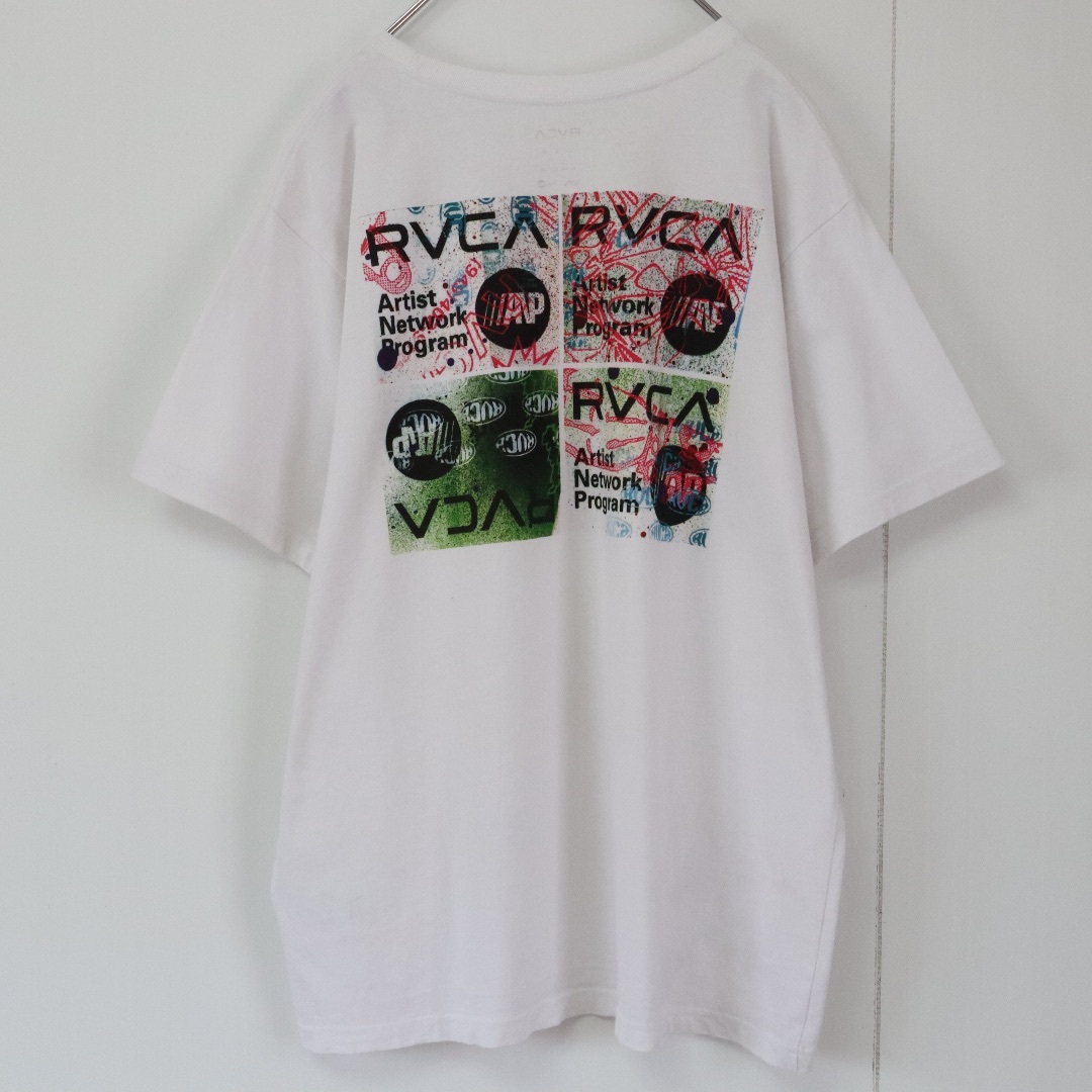 RVCA(ルーカ)の【バックロゴ】ルーカ／Tシャツ　センターロゴ　ボックスロゴ　Lサイズ　サーフ系 メンズのトップス(Tシャツ/カットソー(半袖/袖なし))の商品写真