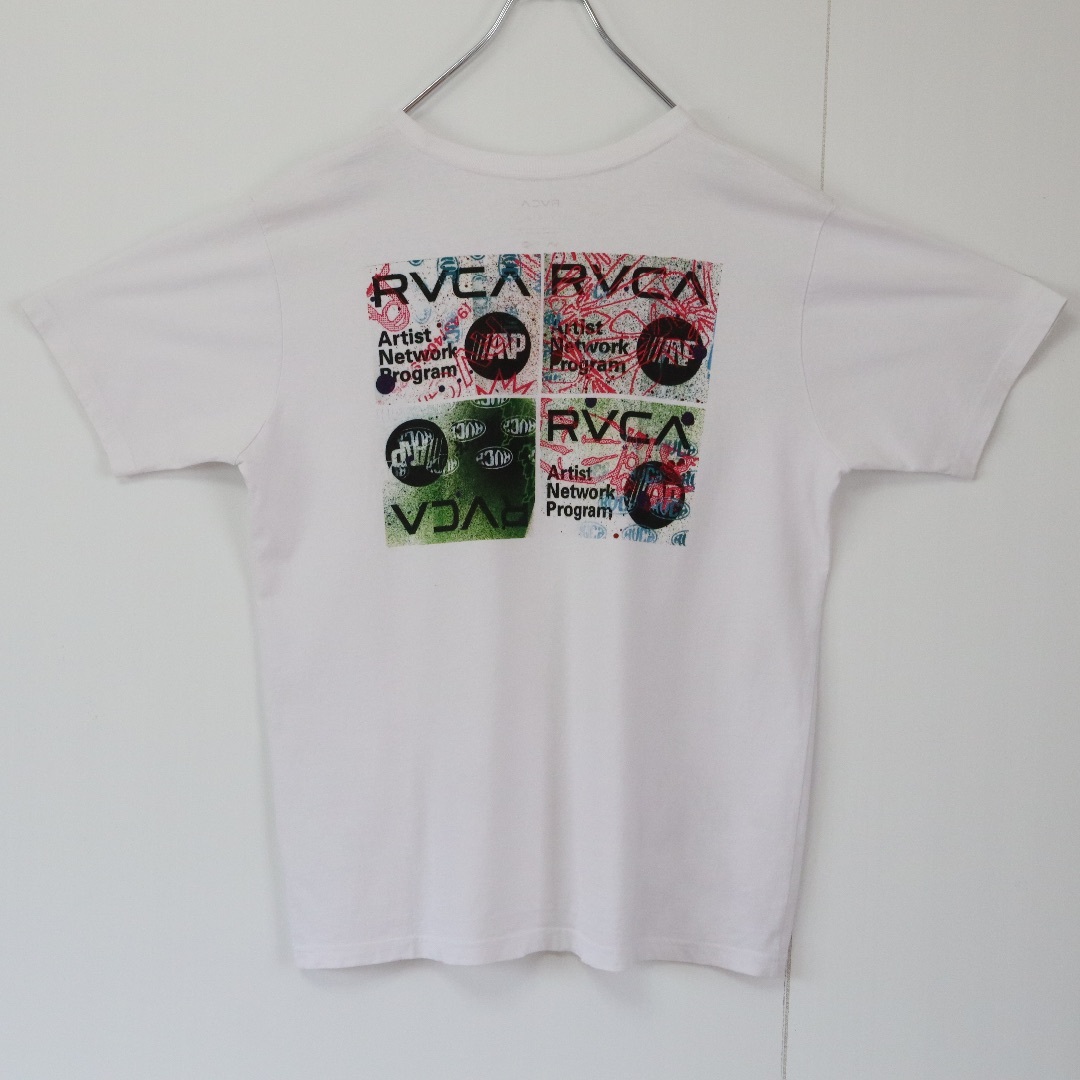 RVCA(ルーカ)の【バックロゴ】ルーカ／Tシャツ　センターロゴ　ボックスロゴ　Lサイズ　サーフ系 メンズのトップス(Tシャツ/カットソー(半袖/袖なし))の商品写真