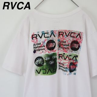 ルーカ(RVCA)の【バックロゴ】ルーカ／Tシャツ　センターロゴ　ボックスロゴ　Lサイズ　サーフ系(Tシャツ/カットソー(半袖/袖なし))