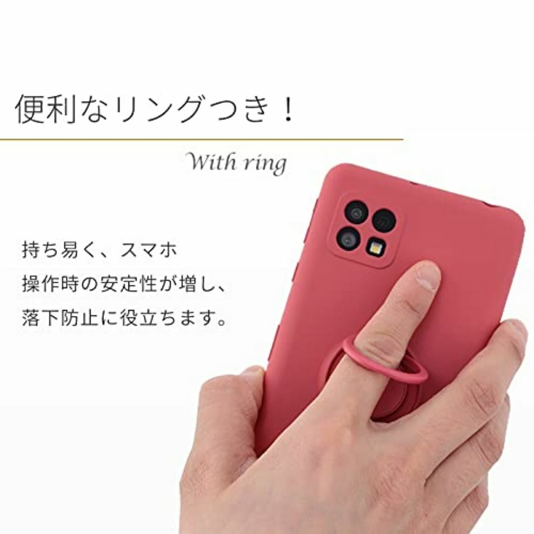 【サイズ:AQUOSsense4/sense5G_色:ピンク】AQUOS sen スマホ/家電/カメラのスマホアクセサリー(その他)の商品写真