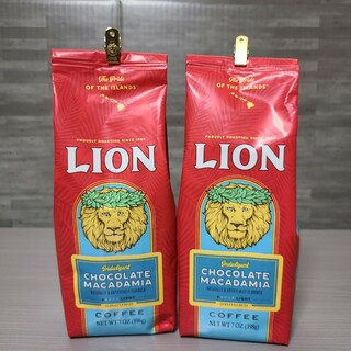 ライオンコーヒー(ライオンコーヒー)のライオンコーヒー LION COFFEE  チョコレートマカダミア 198g(コーヒー)