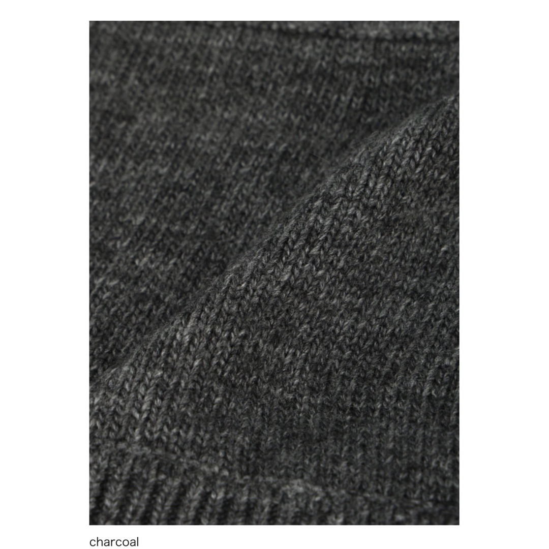 TODAYFUL(トゥデイフル)の【louren】knit bare top charcoal 試着のみ レディースのトップス(ベアトップ/チューブトップ)の商品写真