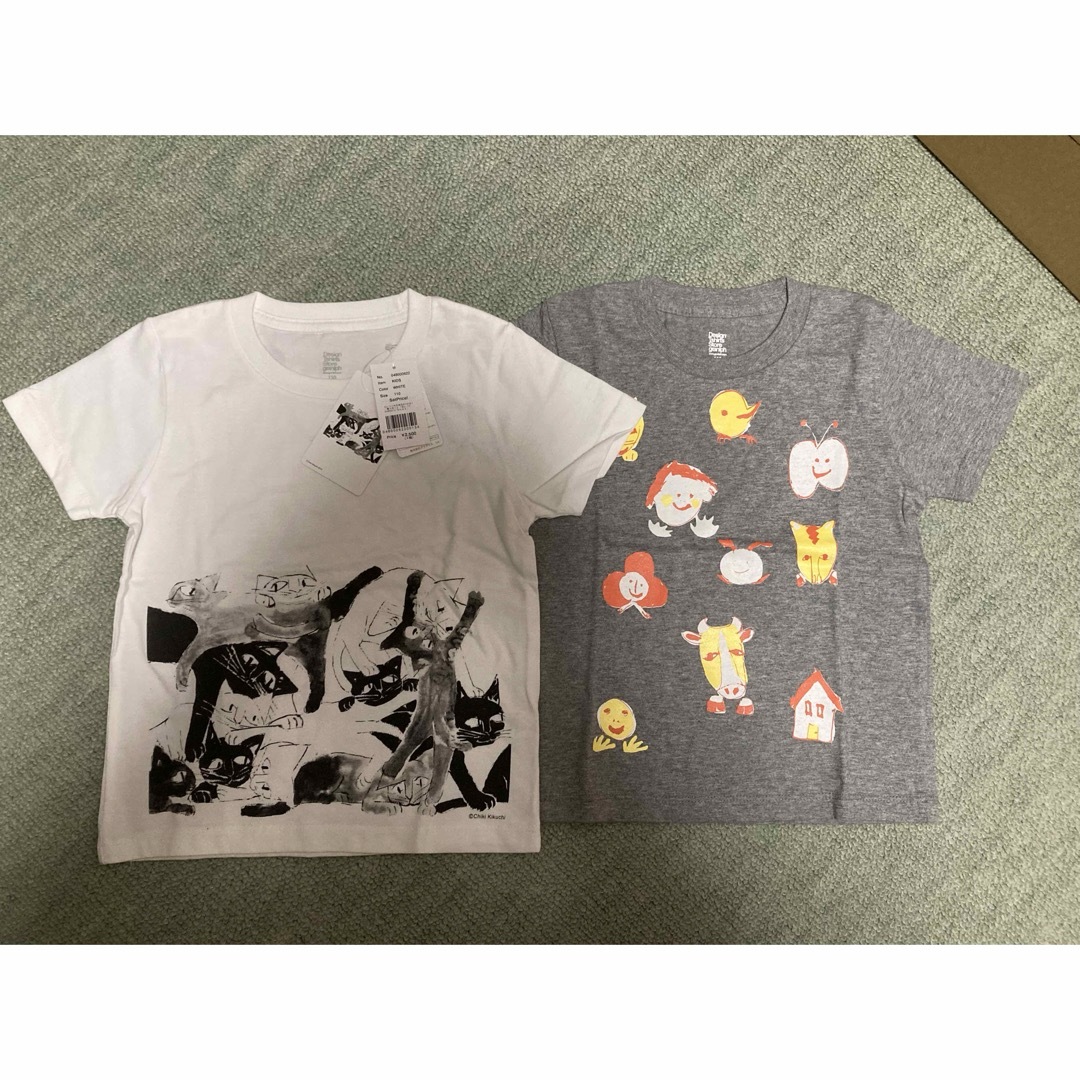 きくちちき　グラニフ　Ｔシャツ　2枚組　110 キッズ/ベビー/マタニティのキッズ服男の子用(90cm~)(Tシャツ/カットソー)の商品写真