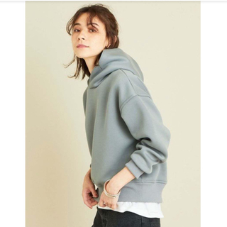 ビューティアンドユースユナイテッドアローズ(BEAUTY&YOUTH UNITED ARROWS)の【着用2回　美品】 beauty&Youth ダンボールフードプルオーバー(パーカー)