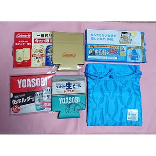 巾着ポーチ YOASOBI×サントリー生ビール コールマン限定コラボ缶ホルダー(日用品/生活雑貨)