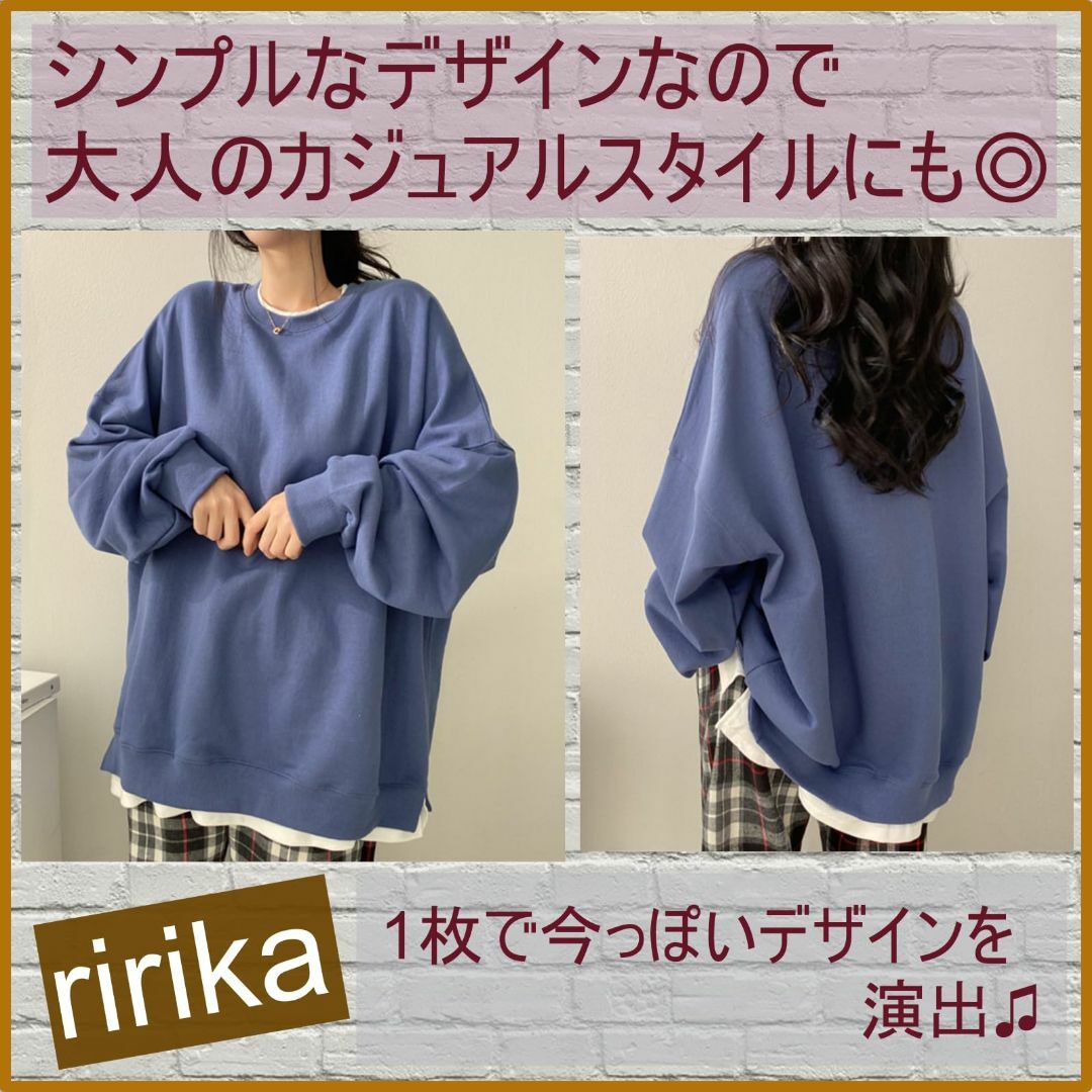 [ririka] [リリカ] レイヤード 重ね着 風 トップス プルオーバー ト レディースのファッション小物(その他)の商品写真