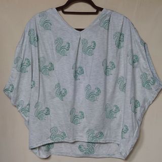 マーブル(marble)のマーブルシュッドEMB Suquirrel リス ヒラメ タックTEE(カットソー(半袖/袖なし))