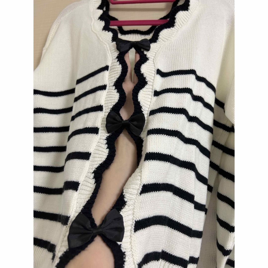 SHEIN(シーイン)のリボンニット レディースのトップス(ニット/セーター)の商品写真