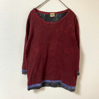 ヴィンテージ レトロ 七分袖✨ トップス レディース(Tシャツ(長袖/七分))