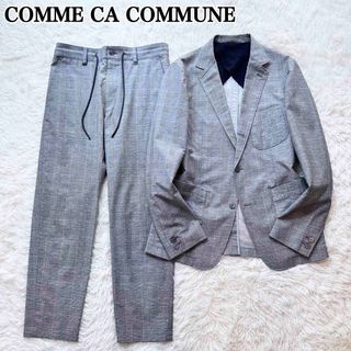 コムサコミューン(COMME CA COMMUNE)のコムサコミューン カジュアルスーツ トラベルスーツ セットアップ グレー L M(セットアップ)