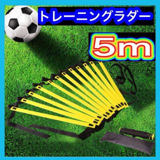 トレーニング ラダー 子供 サッカー  スポーツ  野球 基礎 瞬発力 5m(トレーニング用品)