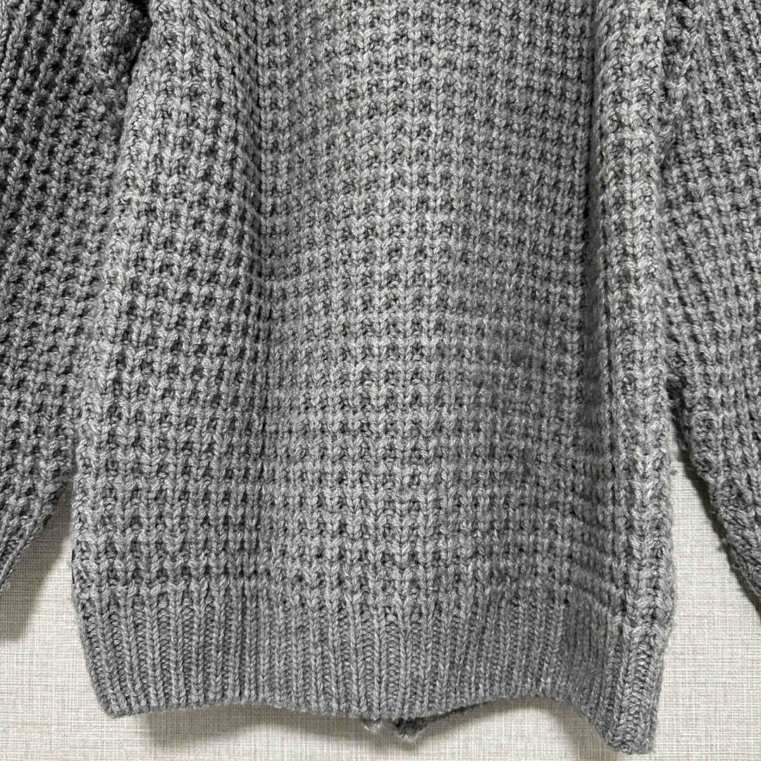 HUGO BOSS(ヒューゴボス)のヒューゴボス/Hugo Boss 厚手ニットカーディガン グレー M 約15万円 メンズのトップス(カーディガン)の商品写真