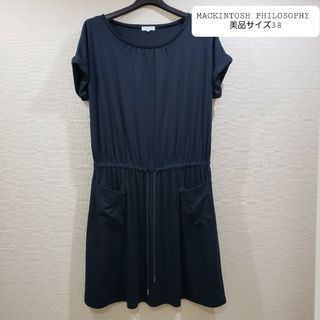 MACKINTOSH PHILOSOPHY - マッキントッシュフィロソフィー　ドローコード　ワンピース　フレンチスリーブ　36