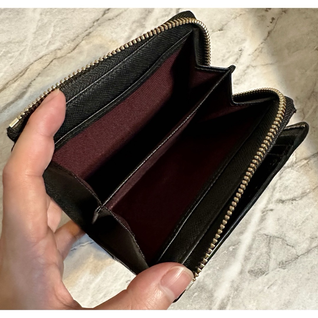 Paul Smith(ポールスミス)のポールスミス ジップストローグレイン 2つ折り財布 ブラック メンズのファッション小物(折り財布)の商品写真