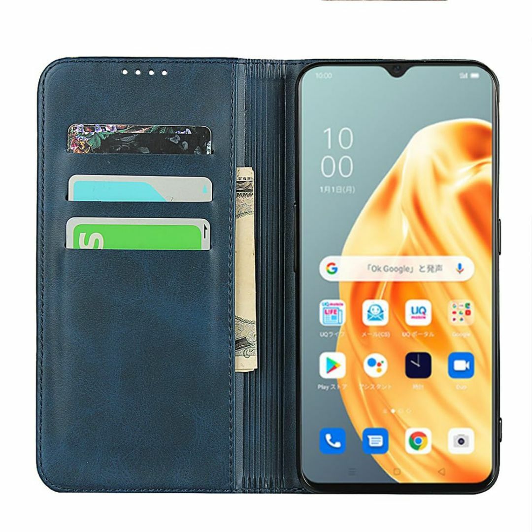 【色:ネイビー】oppo reno 3a ケース 手帳型 oppo reno 3 スマホ/家電/カメラのスマホアクセサリー(その他)の商品写真